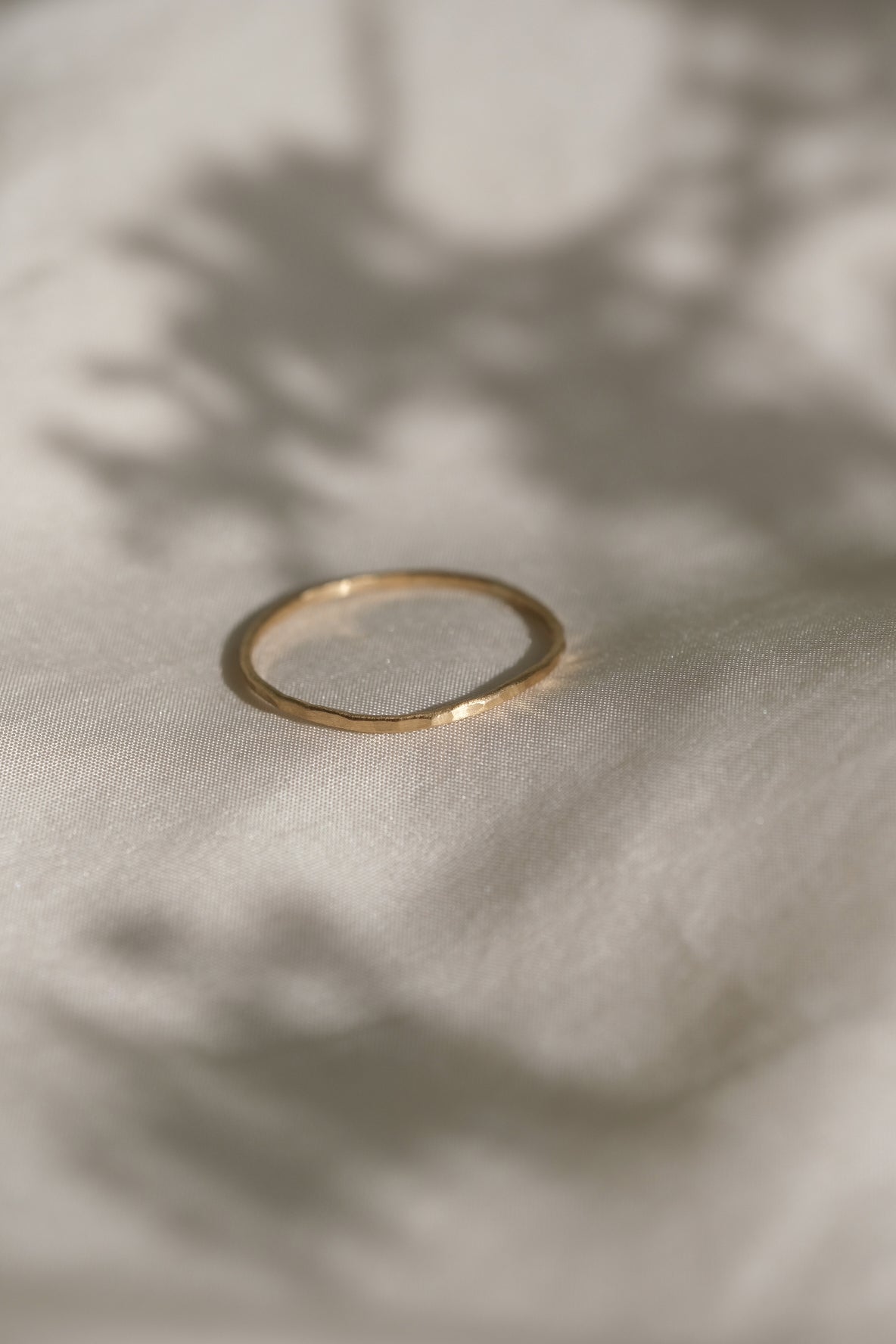 Handcrafted TALLULAH ring in 18k recycled gold, featuring a semi-matte finish, made in Basel, Switzerland.