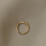 AGAPI ring in 18k recycled gold, handcrafted in Basel, Switzerland, with a natural shiny surface.