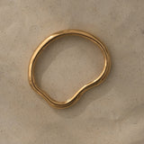 MUSA bangle in 18k gold-plated recycled silver, highlighting ethical jewelry and sustainable craftsmanship.