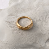 YERERA small ring made of 18k gold-plated brass, showcasing ethical and sustainable handmade jewelry.